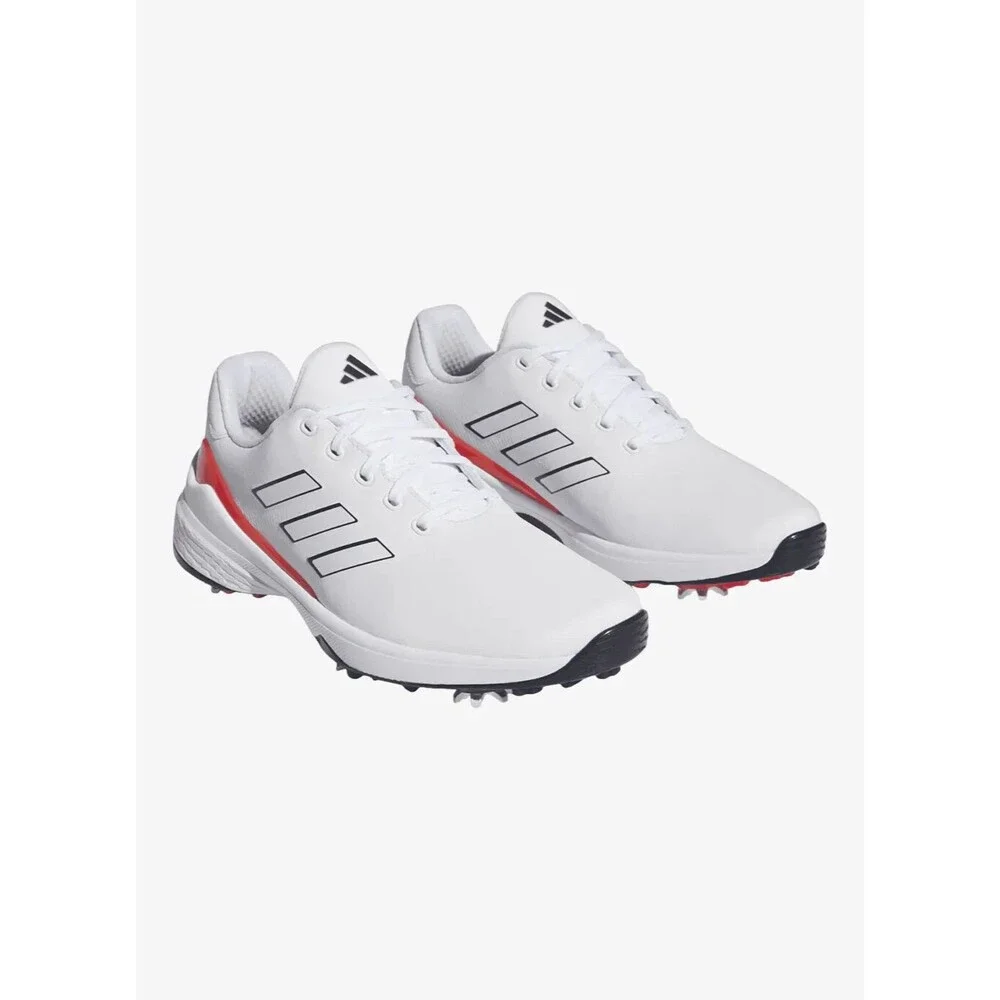Adidas Men's ZG23 Golf Cleats White Blue Red IE2131 Men's Size 9